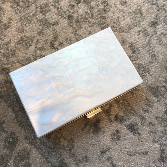Rachel Zoe Winter 2018 Marble Box Clutch - Picture 4 of 8